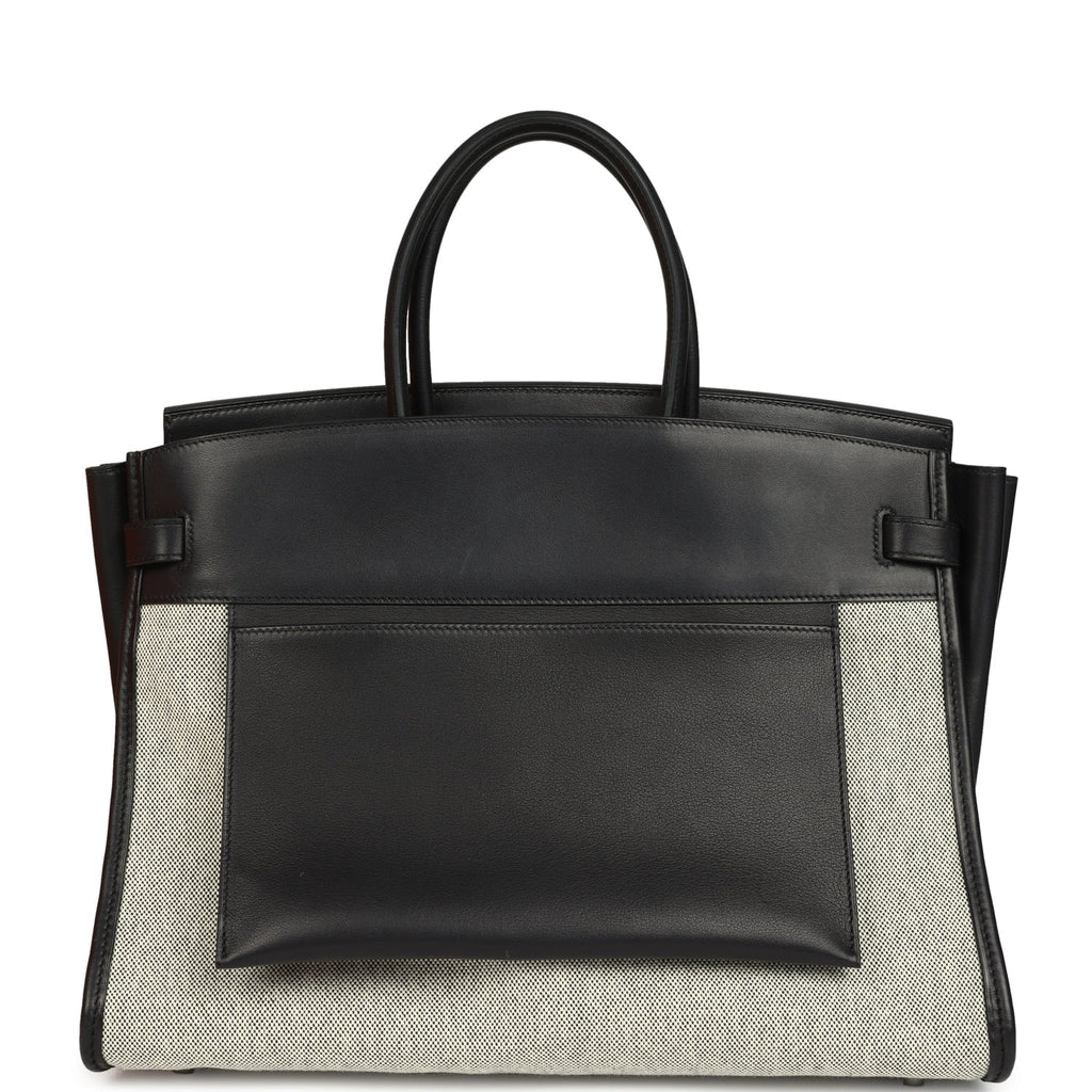 Black-Ecru Toile H Canvas and Black Volupto Palladium Hardware