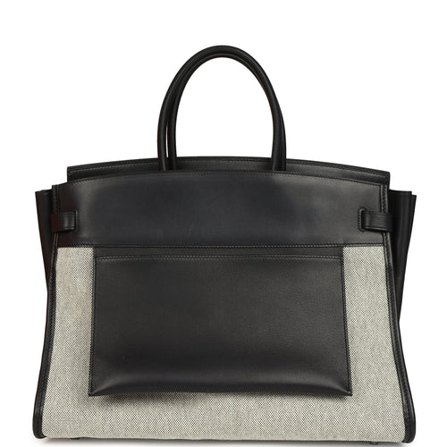 Black-Ecru Toile H Canvas and Black Volupto Palladium Hardware