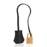 Rouge Casaque and Black Chevre Brushed Gold Hardware
