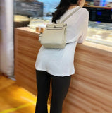 White Jump Backpack Palladium Hardware
