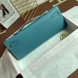 Denim Blue Premium Gold & Silver Hardware Perfect Evening Daily Handbag