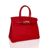 Rouge Casaque Epsom Leather with Palladium Hardware